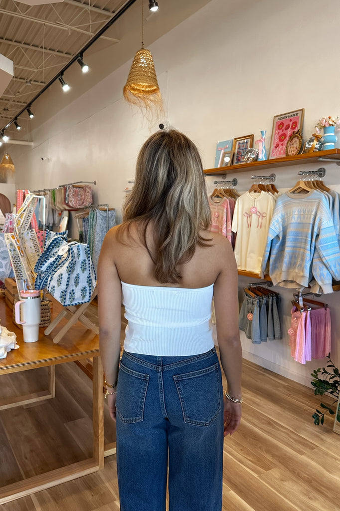 White twisted tube top, Pixelated Boutique, Women's Clothing, Women's Jewelry and Gifts, Online Shopping for Women, Latest Fashion Trends 2025, Virginia Beach Clothing Stores, Homecoming Dresses, Spring/Summer 2025, Clothing Stores in Virginia Beach, Aesthetic Fashion Trends, East Coast Fashion Styles, Spring 2025 Fashion Trends, Vacation Styles, Sustainable Women's Clothing, Spring break styles, Unique Gift Ideas for Women